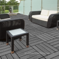 Wood Plastic Composite Decking Anti-Slip Interlocking Deck Tiles